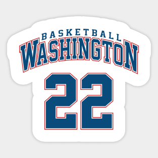 Washington Basketball - Player Number 22 Sticker